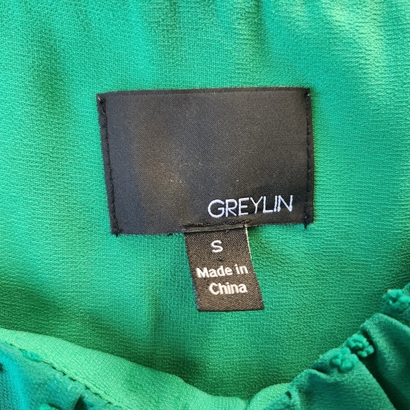 Anthropologie Greylin Green Fairycore Whimsical Dress Size S Christmas Dress - Picture 11 of 13